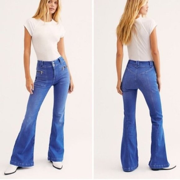 Free People Denim - Free People Layla High Rise Flare Jeans 27 NWT